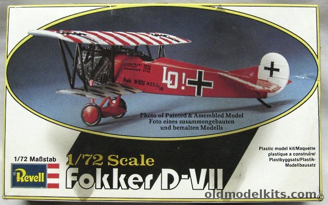 Revell 1/72 Fokker D-VII - Oberleutnant Ernst Udet (DVII), 4156 plastic model kit